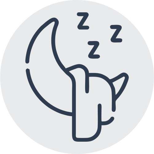 Moon and sleep icon symbolizing restful nights from Mattress To Door Stores in Mississauga, London, Scarborough, Brampton.